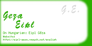 geza eipl business card